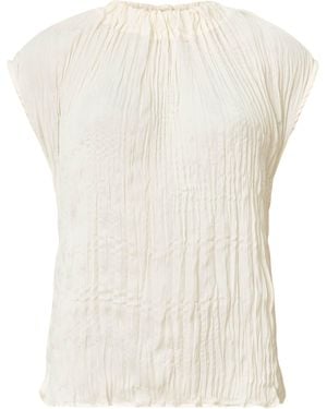 AllSaints Crinkled Trisha Blouse - White
