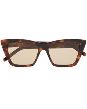 Saint Laurent Acetate Sl 276 Sunglasses - Brown