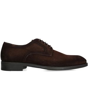 Magnanni Suede Madis Derby Shoes - Brown