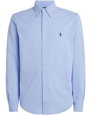 Polo Ralph Lauren Cotton Featherweight Mesh Shirt - Blue