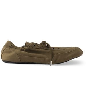 Prada Canvas Collapse Sneakers - Green