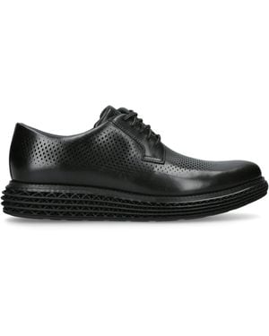 Cole Haan Leather Øriginalgrand Skyweave Oxford Trainers - Black