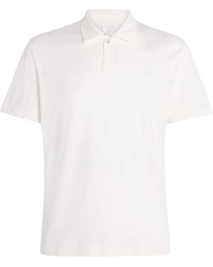Eleventy Cotton-Modal Polo Shirt - White