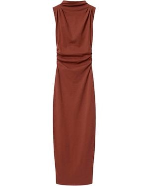 AllSaints Stretch-Cotton Katarina Maxi Dress - Red