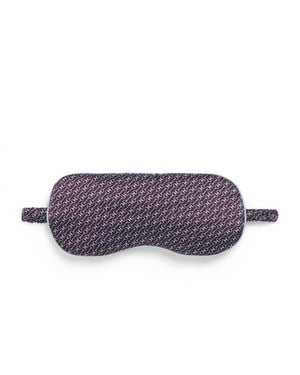 Harrods Silk Snaffle Print Sleep Mask - Purple