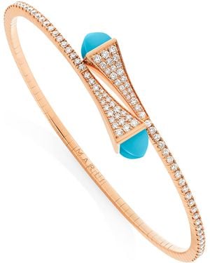 Marli New York Midi, Diamond And Cleo Slip-On Bracelet - Blue