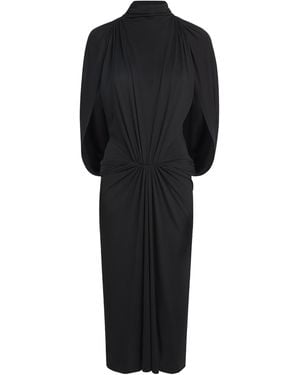 Esse Studios Cape-Detail Solina Maxi Dress - Black