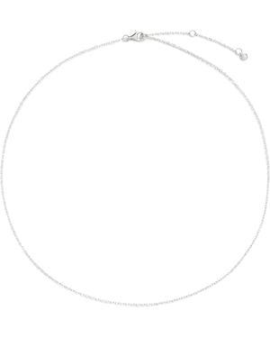 Monica Vinader Sterling Rolo Chain Necklace - White