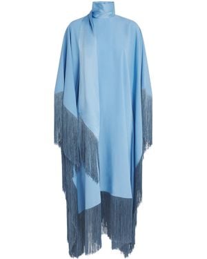 Taller Marmo Fringed Mrs Ross Kaftan Dress - Blue