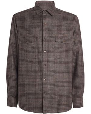 Agnona Wool-Silk Shirt - Brown