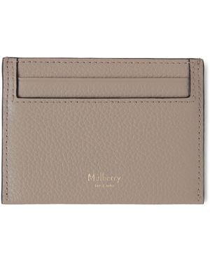 Mulberry Leather Continental Card Holder - Natural
