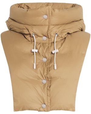 Yves Salomon Down Padded Technical Hood - Natural