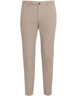 Slowear Cotton Royal Batavia Slim Chinos - Grey