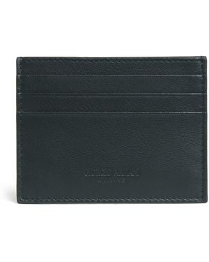 Giorgio Armani Lambskin Card Holder - Black