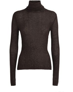 JOSEPH Wool-Blend Molony Rollneck Sweater - Black