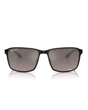 Ray-Ban Metal Rb3721Ch Chromance Sunglasses - Gray