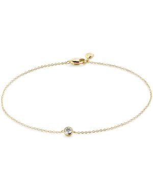 Monica Vinader Vermeil Solitaire Chain Bracelet - Metallic