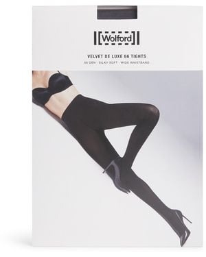 Wolford Velvet De Luxe 66 Tights - White
