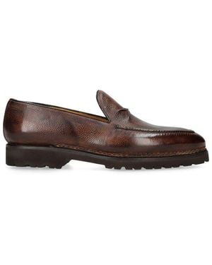 Bontoni Leather De Bustis Loafers - Brown