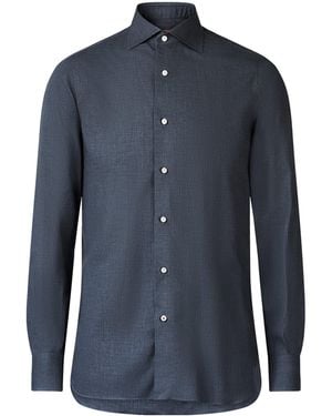 Isaia Mix Dress Shirt - Blue