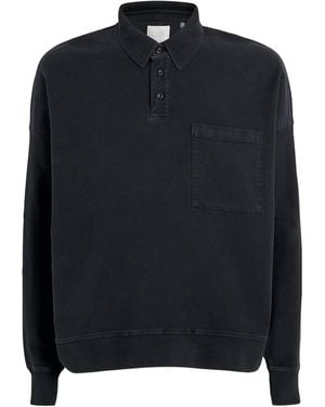 Citizens of Humanity Cotton-Blend Rugby Polo Shirt - Black