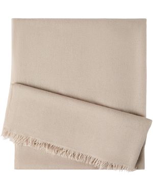 Brunello Cucinelli Cashmere-Silk Scarf - Natural