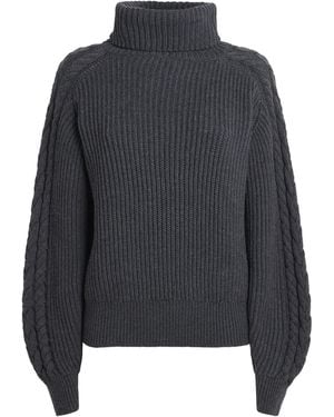 JOSEPH Merino Rollneck Alodina Sweater - Blue