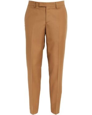 Lardini Virgin Wool-Blend Tailored Trousers - Natural