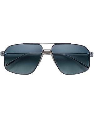 Jacques Marie Mage Titanium Jagger Aviator Sunglasses - Blue
