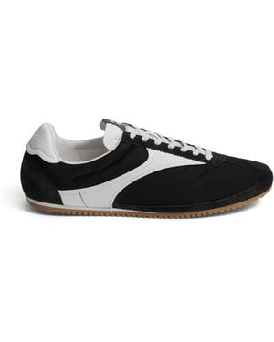 Bottega Veneta Suede-Nylon Shot Trainers - Black
