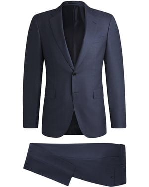 BOSS Virgin Wool-Silk 2-Piece Suit - Blue