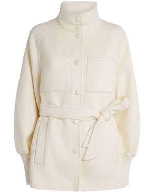 Mackage Wool Shania Belted Jacket - White