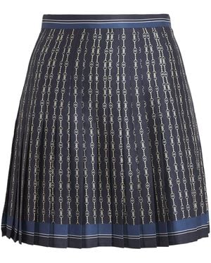 Claudie Pierlot Pleated Printed Mini Skirt - Grey