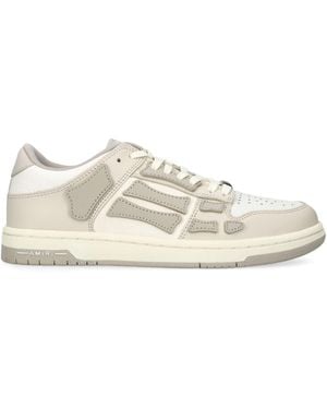 Amiri Leather Skel Low-Top Trainers - White