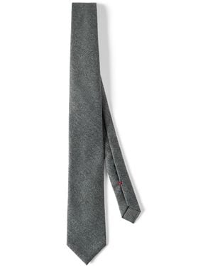Brunello Cucinelli Virgin Wool Tie - Gray