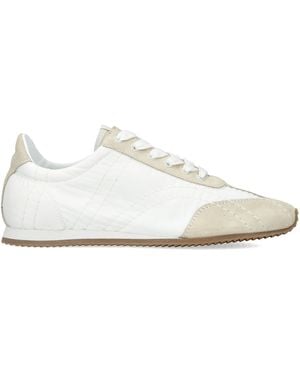 TOTEME Suede Flex Sneakers - White