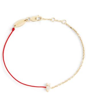 RedLine And Diamond Chinese New Year Bracelet - Metallic