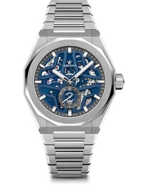 Zenith Stainless Steel Defy Skyline Skeleton Watch - Grey