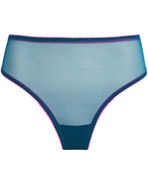 Dora Larsen Delilah Tulle High-Waist Brief - Blue