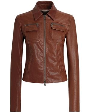 Dolce & Gabbana Leather Jacket - Brown