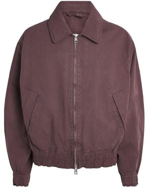 Our Legacy Cotton-Linen Command Jacket - Purple