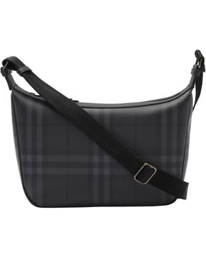 Burberry City Check Sling Cross-Body Bag - Black