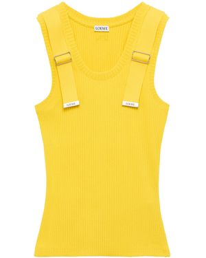 Loewe Embellished Tank Top - Yellow