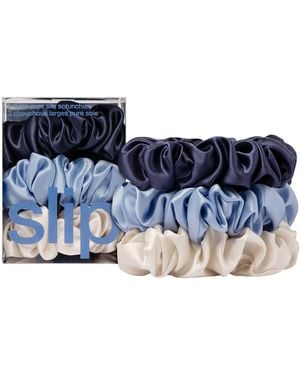 Slip Pure Silk Large Scrunchies - Blue