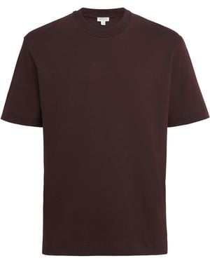 Sunspel Supima Cotton Heavyweight T-Shirt - Brown