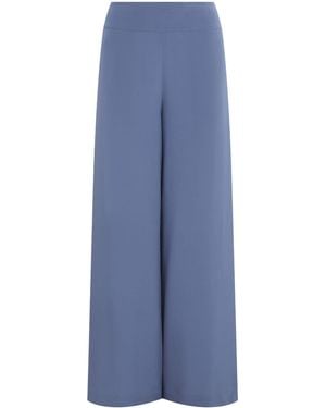 JOSEPH Crepe De Soie Silk Rihani Pants - Blue