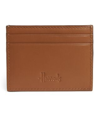 Harrods Leather Card Holder - Brown