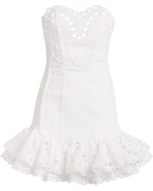 Charo Ruiz Cotton-Blend Salty Mini Dress - White