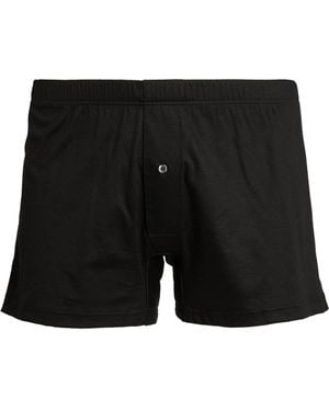 Zimmerli of Switzerland Sea Island Boxer Briefs - Black
