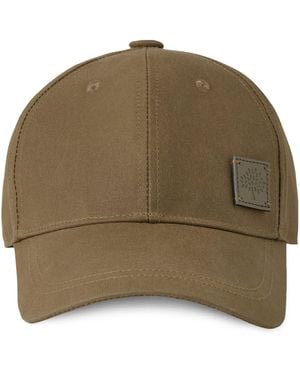 Mulberry Waxed Cotton Baseball Cap - Green
